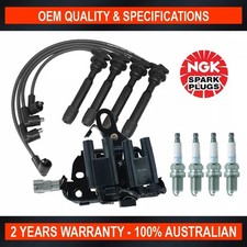 Ignition Coil Spark Plug Leads Pack For Hyundai I30 Tiburon Tucson 2.0l Vvt