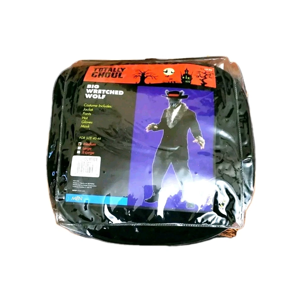 Disfraz de Lobo Miserable Totally Ghoul Para Hombre Mediano 40-46 Nuevo Disfraz de Halloween Foto 2 de 4