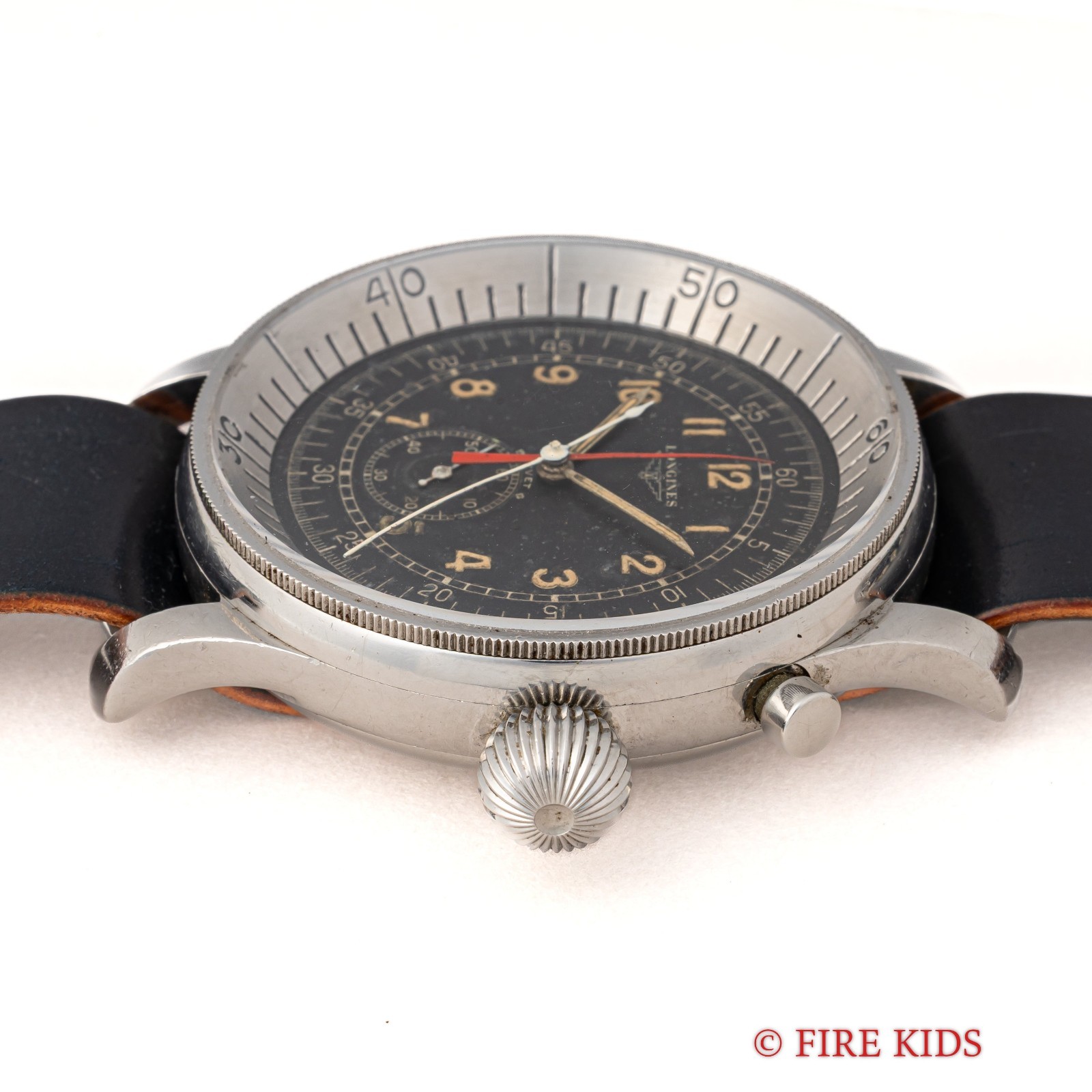 Vintage Longines Flyback One-Push Chronograph Watch, 1950s image 3