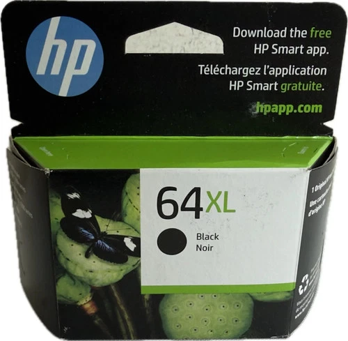 HP N9J92AN Original Ink Cartridge 64XL Black EX2026 New
