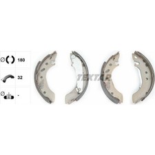 Textar 91043700 Bremsbackensatz für FORD ESCORT I ORION AAL ABL ALL AFL ANL