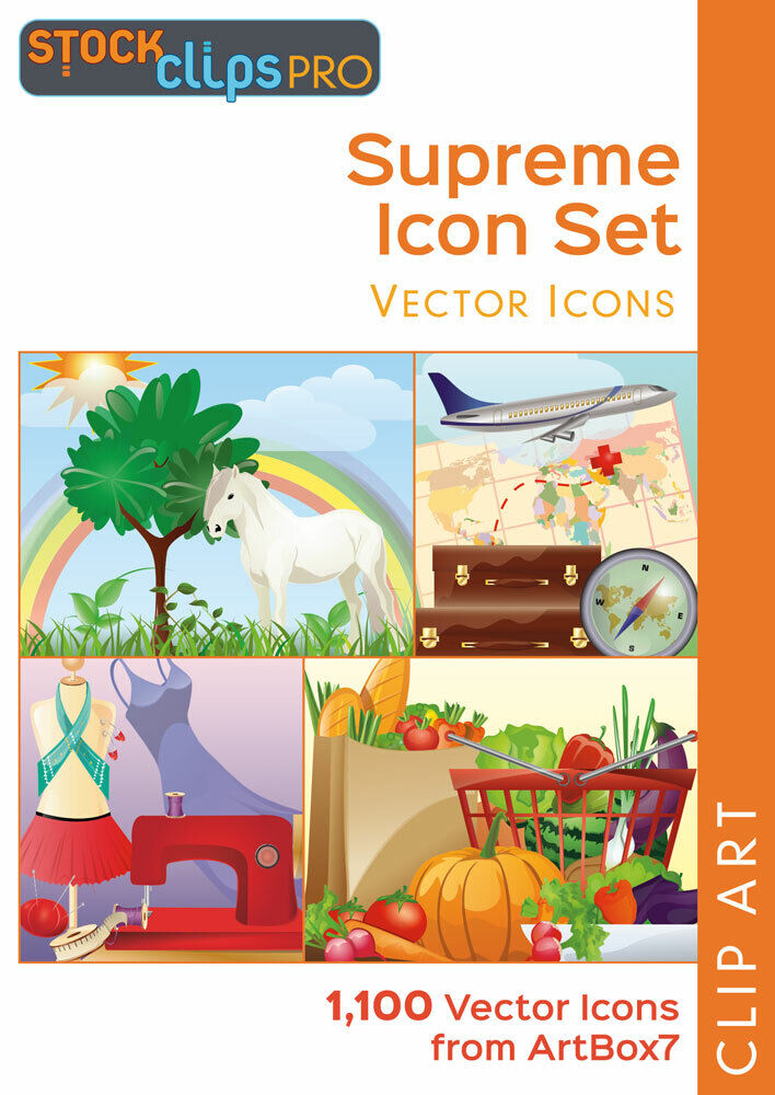 Supreme Icon Set - Vector Icons by ArtBox7 - $1900 Value