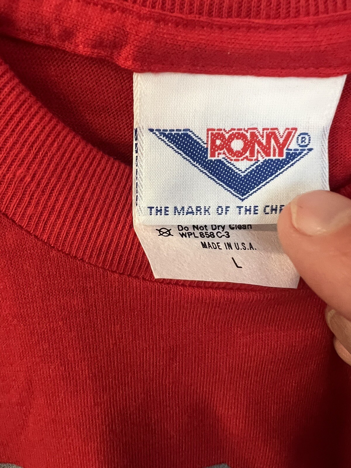 T Shirt Pony Sport Vintage Ragazzi anni '80 Grande Nuova