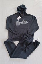 NEW MEN  S JORDAN FLIGHT MVP FLEECE SWEATSUIT BLACK/WHITE SIZE 2XL