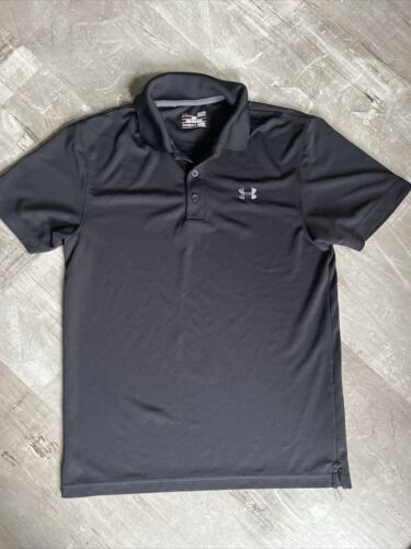 under armour golf shirt handsome size small Black - Picture 1 of 8