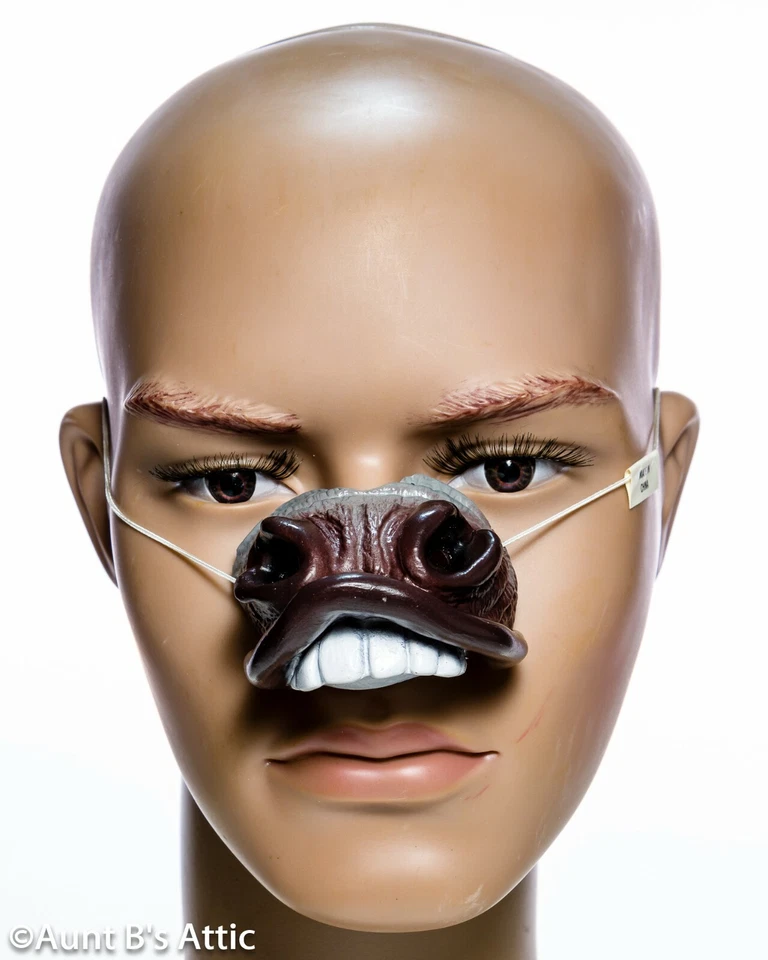 Narices de animales Cesar vintage surtidas de látex con elástico Foto 3 de 4