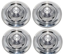Chevrolet Corvette Camaro Chevelle Rally Wheel Flat Disc Brakes Center Cap Set