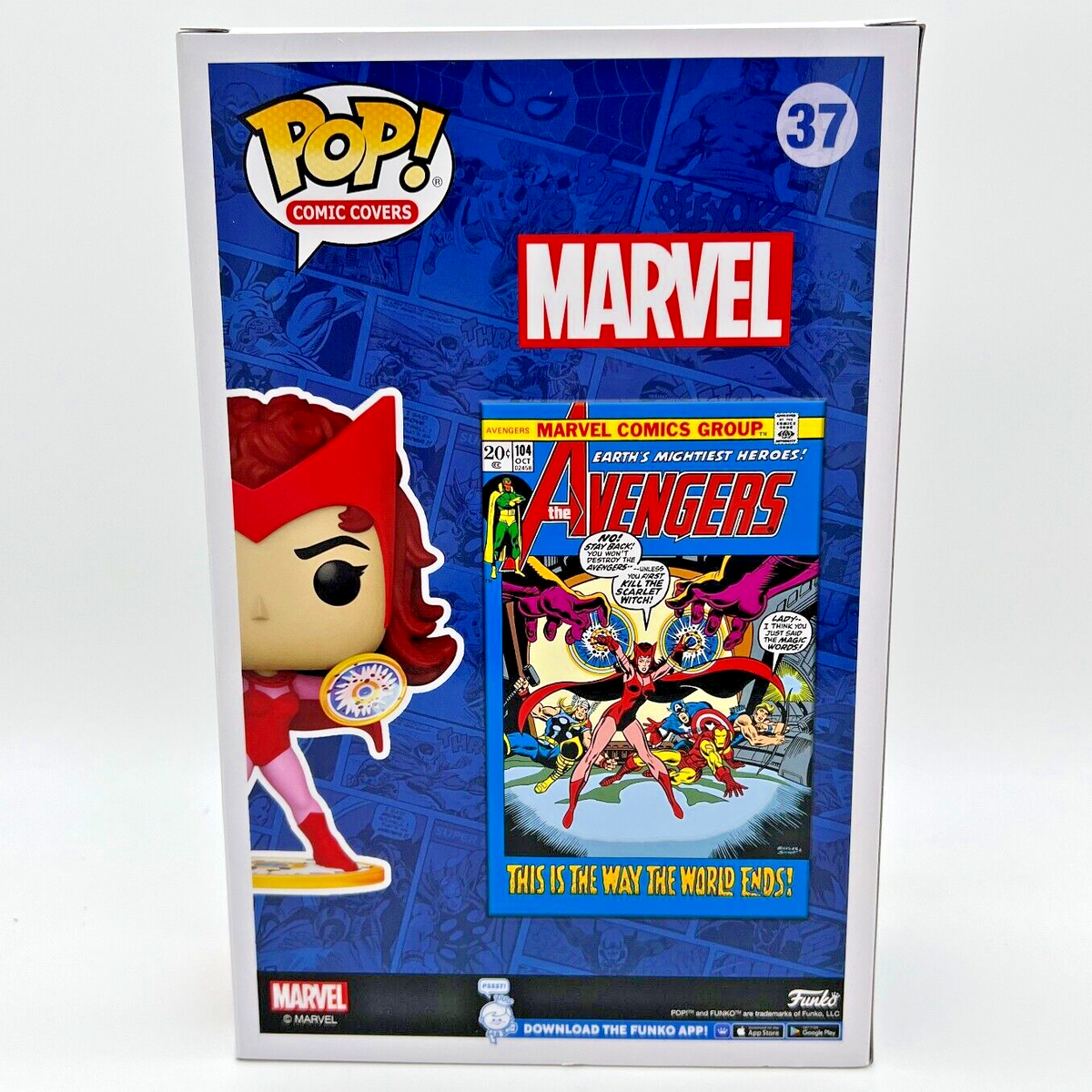 FUNKO POP コミックカバー　スカーレットウィッチ　海外限定日本未発売 Funko POP Marvel Comic Cover Avengers #104 SCARLET WITCH 37 Target