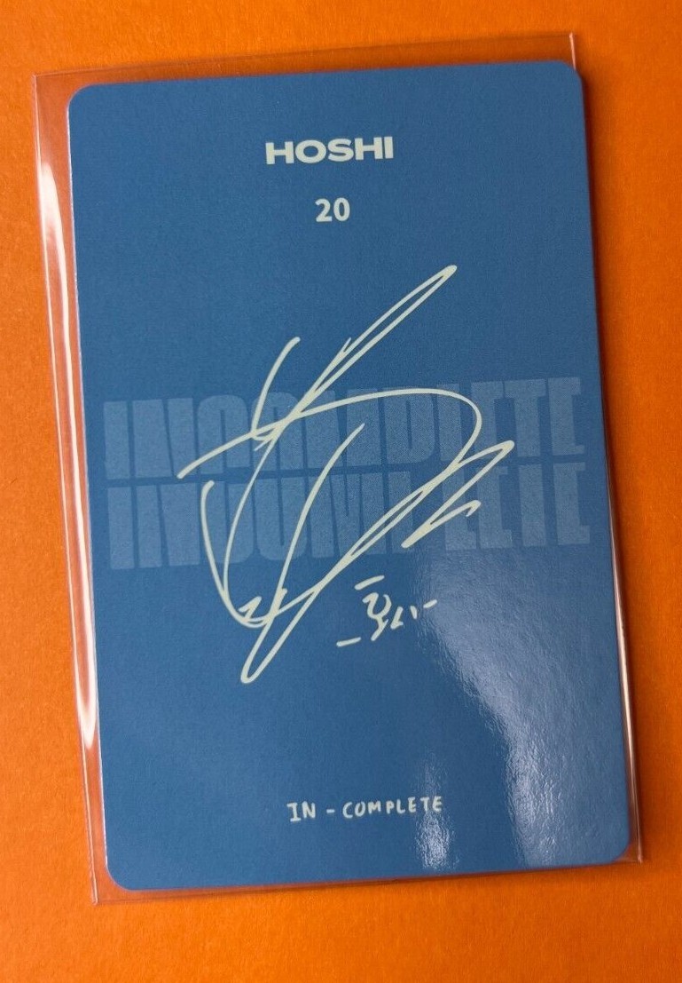 INCOMPLETE DVD トレカ ホシ Seventeen 2021 Incomplete Online Concert DVD Polaroid