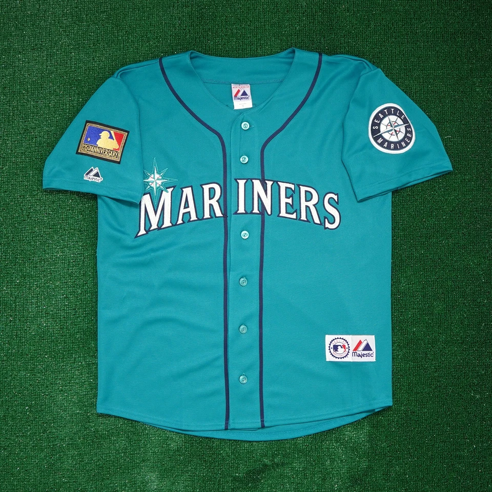 Randy Johnson 1994 Seattle Mariners 125th Anniv. Alt Teal Jersey Men's (S-3XL) - Image 2 of 4