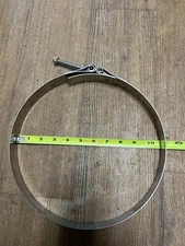 T-Bolt Clamp 1.25" Wide Band.  Series Stainless Steel Band. by 10"5/8"