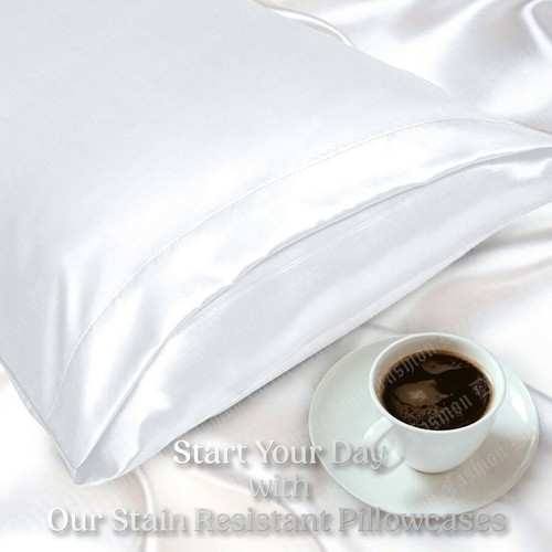 Silk Satin Pillowcase 2 Pack Silky Pillow Cases For Hair And Skin Cushion Cover - Picture 9 of 35