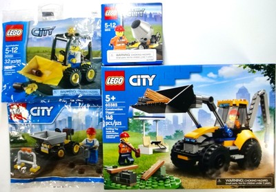 LEGO City: (5610), (60385) Construction Digger, (30151) Mining Dozer, (30348)