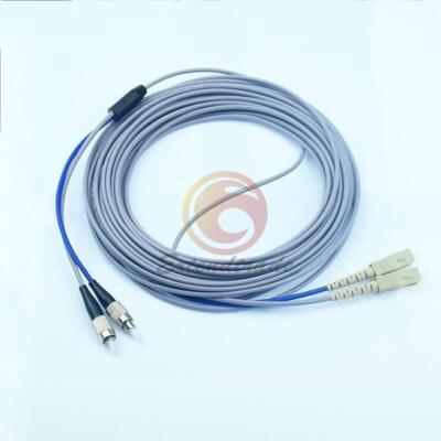 Armored MM Duplex Fiber Optic Cable Patch Cord 62.5/125 SC to FC 100M #F10
