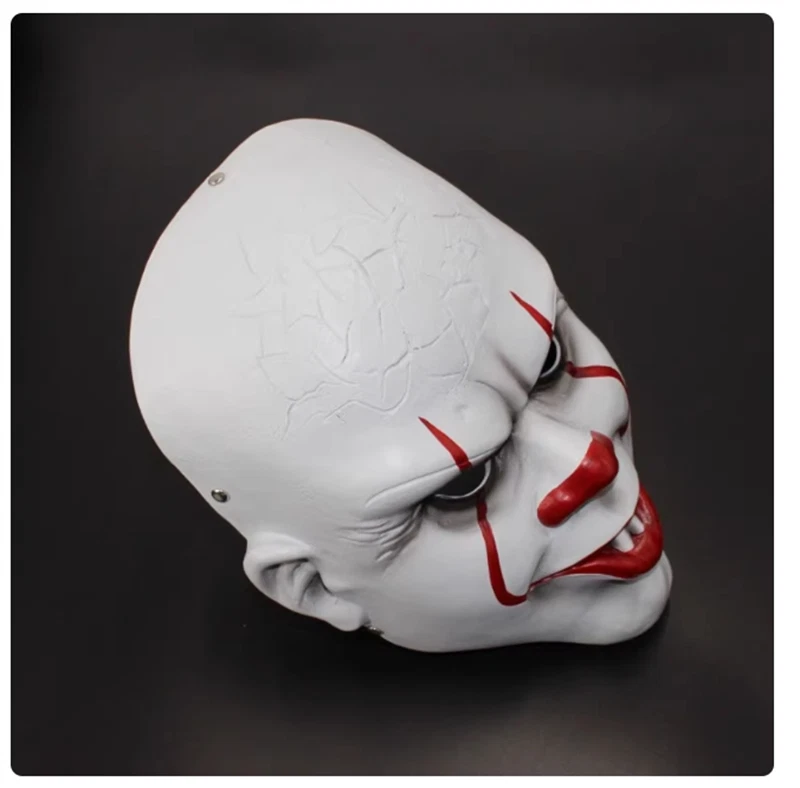 Maschera completa It Pennywise Joker Terrore resina Halloween festa cosplay Prop - Immagine 3 di 4