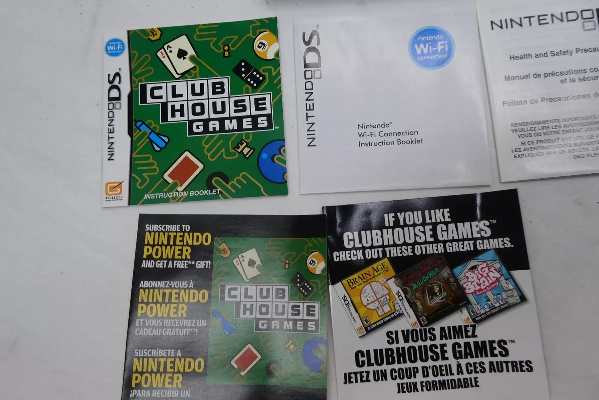 Clubhouse Games - Nintendo DS