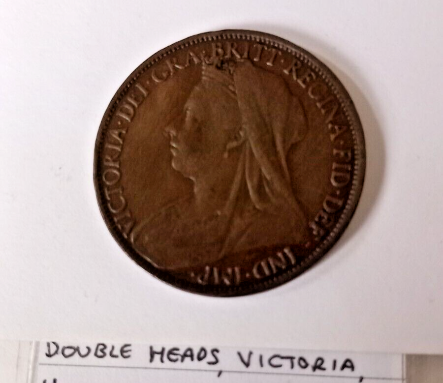 Queen Victoria One Penny Double Head coin eBay
