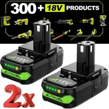 2 Pack 2.0Ah For RYOBI P190 Battery 18V One+ Lithium Ion Compact Battery PBP006