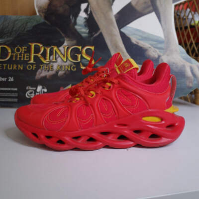 Li Ning Arc Ace Red Yellow Rare US9 Good Condition No Box
