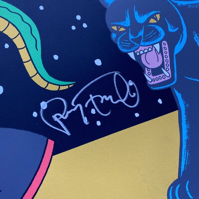 Lollapalooza 2019 Poster Signed By Perry Farrell 24x36 Luke