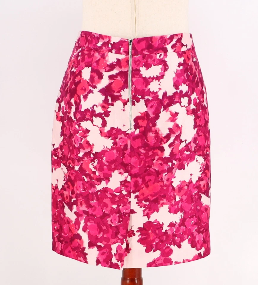 Falda Lápiz KATE SPADE Berry Moody Jordan Mezcla Seda Rosa Floral Talla 12 Foto 3 de 4
