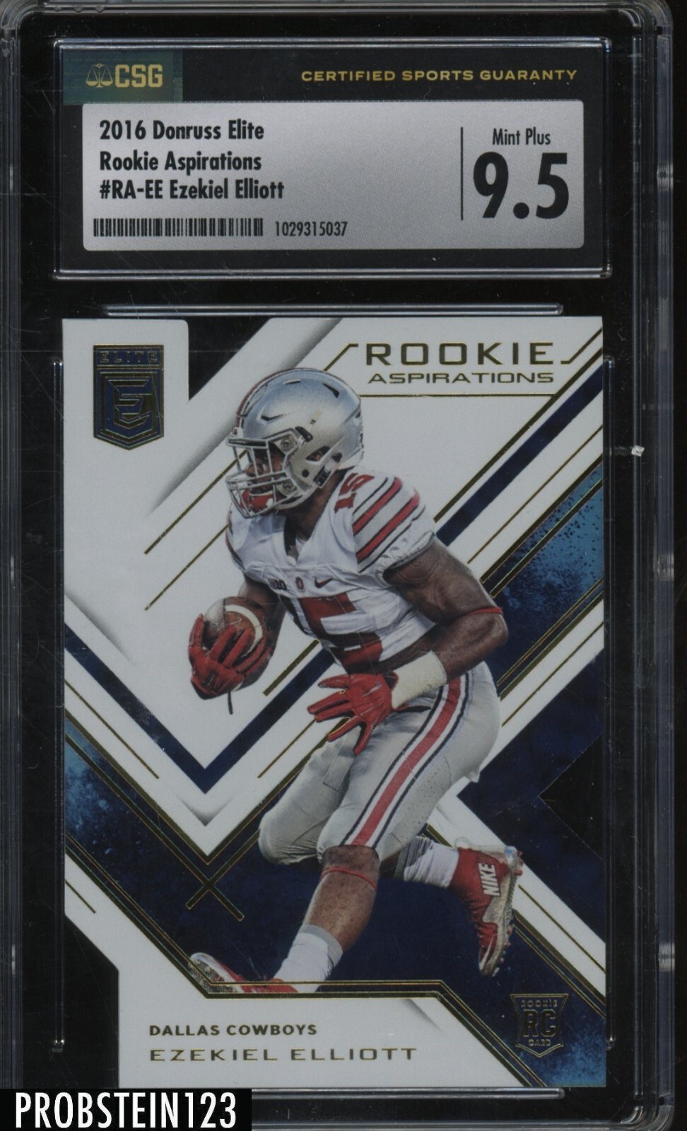 Ezekiel Elliott Panini Donruss Elite Rookie Aspirations #RAEE Base
