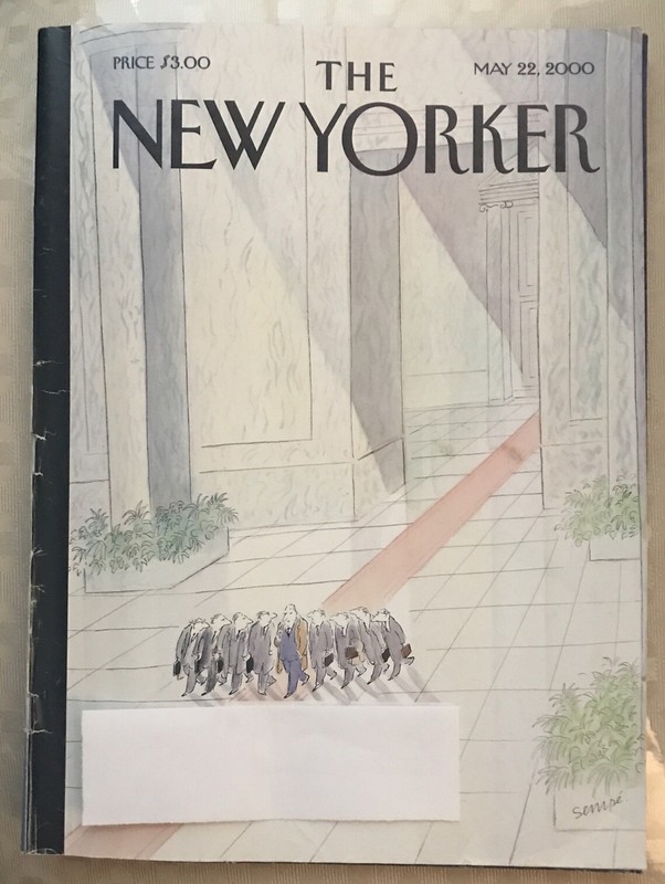 The New Yorker Magazine May 22 2000 “Hanging on Every Word” by J.J. Sempe