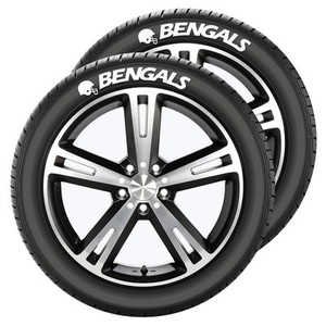 Cincinnati Bengals Tire Tatz 2 Pack Decal Auto Wheel Car Rubber Tats Tattoo Nfl Ebay
