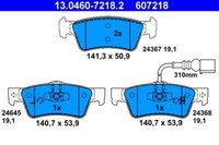 ATE 13.0460-7218.2 Bremsbelagsatz, Scheibenbremse FüR VW