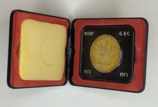 Toned RCM 1973 RCMP Royal Canadian Mint Silver Dollar With Special Case