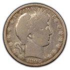 1894 50c Barber Silver Half Dollar - VG Semi Key Date - SKU-H1684