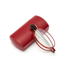 Unisex Metal Compact Folding Anti-Blue Light Reading Glasses with Case 1.0~4.0