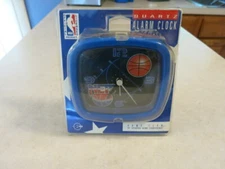Rare 90s Vintage NEW JERSEY NETS  Alarm Clock Spartus Home Team Collectibles NBA