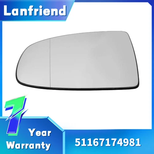 Fits BMW X5 X6 E70 E71 Heated Mirror Glass 51167174981 Anti Frost Driver Side	