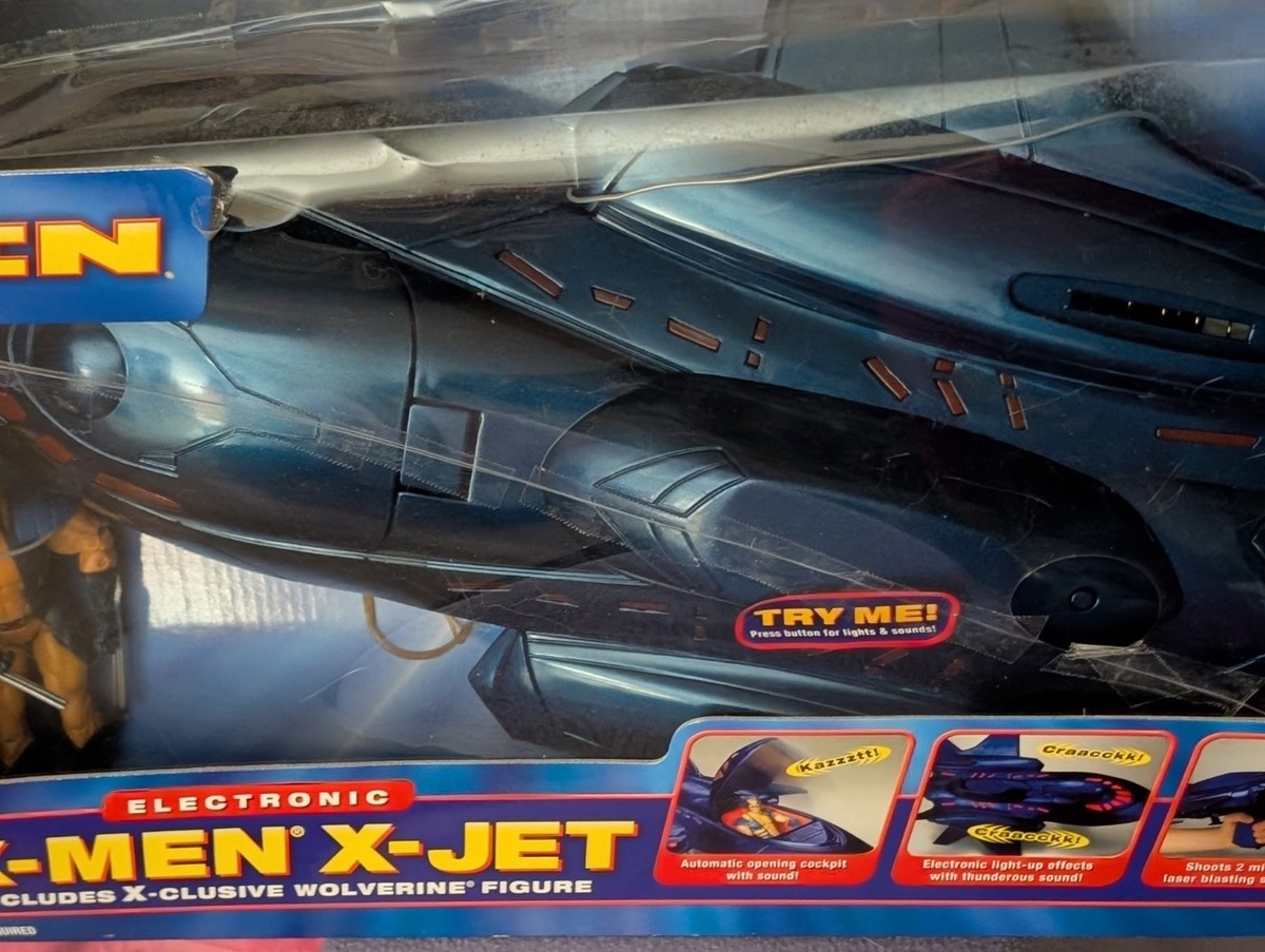 SEALED & FUN TOY BIZ MARVEL X MEN ELECTRONIC X JET & WOLVERINE