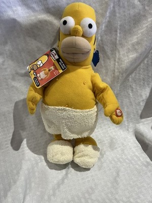 The Simpsons 2007 Dancin  Macho Man Homer Applause Plush Toy Y2K Rare  