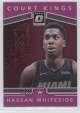 2017 Panini Donruss Optic Court Kings Pink Prizm 17/25 Hassan Whiteside #10 0k4