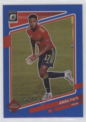 2021-22 Panini Donruss Road to Qatar Optic Blue Prizm 15/99 Ansu Fati #146 6l7