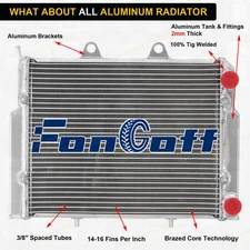 Aluminum Radiator For 2007-2014 Polaris RZR 570 RZR 800 RZR 800S EFI US Shipping