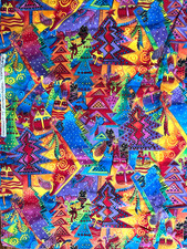 Laurel Burch fabric Holiday Collection Cats Christmas 1 yard 13 inches