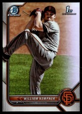 2022 BOWMAN DRAFT CHROME REFRACTOR WILLIAM KEMPNER RC SAN FRANCISCO GIANTS