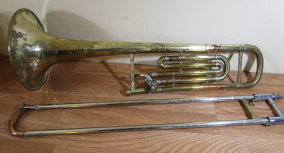 Getzen DeLuxe Tenor Trombone Rotary Valve - No Case
