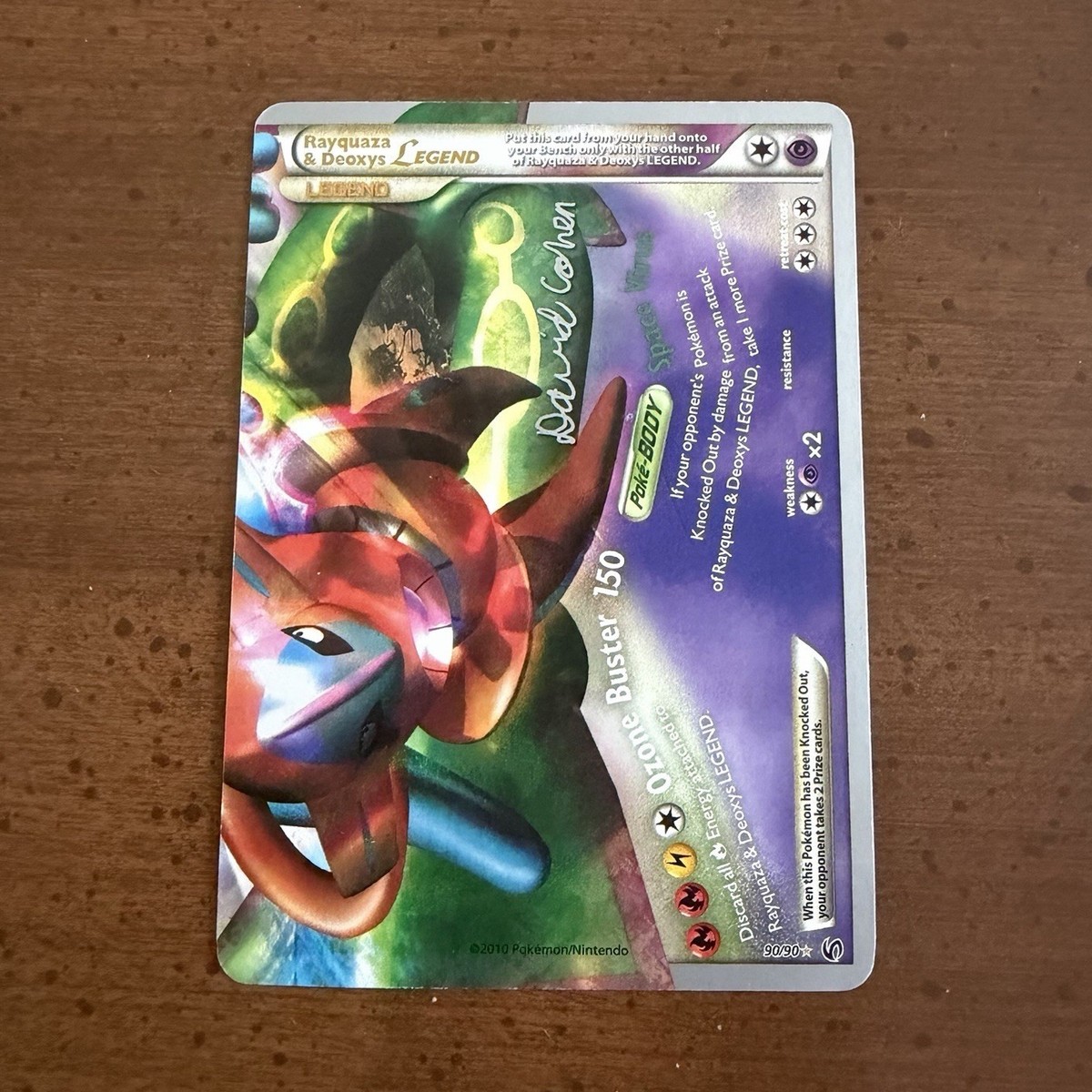 Pokémon Rayquaza & Deoxys LEGEND 90/90 World Championships 2011