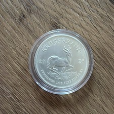 2026 Mint South African Krugerrand 1 oz Silver Bullion Coin (protective capsule)
