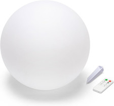 Sfera Luminosa LED Ø 25Cm. a Ricarica Solare, IP66. Con Telecomando: Scelta Tra