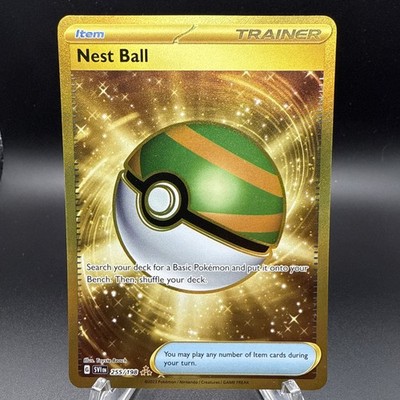 gold nest ball pokemon card 158/149 Secret Rare Buy this amazing trading card from our collection Nest Ball - Sun &
