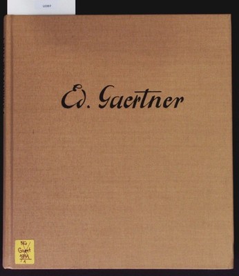 Eduard Gaertner. Trost, Edit: