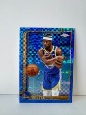 2025 Topps Chrome Jimmy Butler III Blue X-Fractor #209 Golden State Warriors