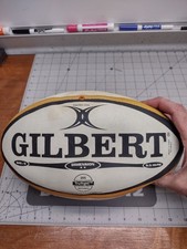 Gilbert Replica Rugby Ball Size 5 Football Darwin Excellent Pre Owned Cond