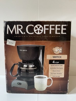 Mr. Coffee Sunbeam 4-Cup Coffee Maker Machine DR5 Switch 2010 NIB
